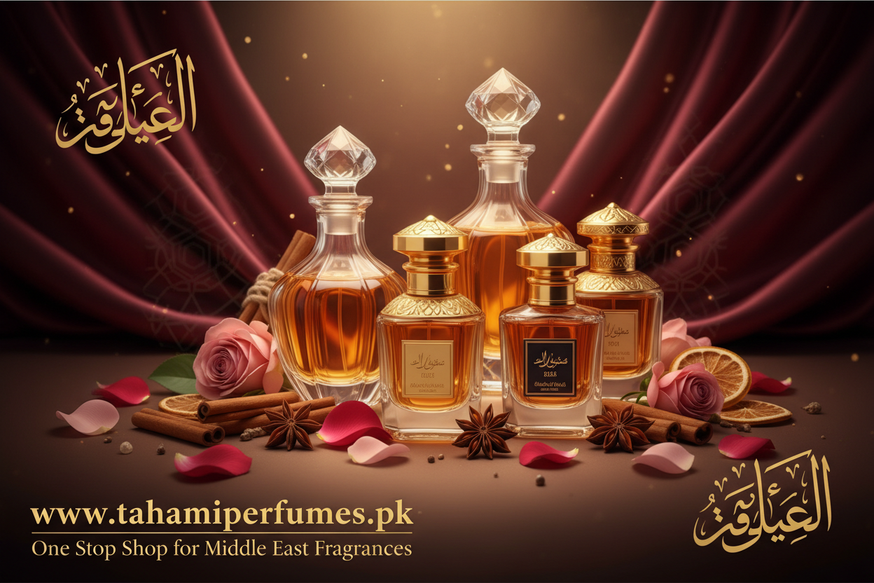 One stop shop for middle east fragrances www.tahamiperfumes.pk